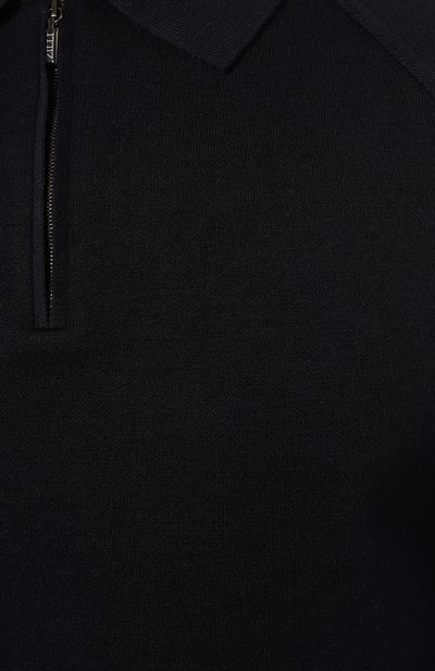 Поло из шерсти и шелка ZILLI, арт. KZPR01M0240VDBL00, фото 5