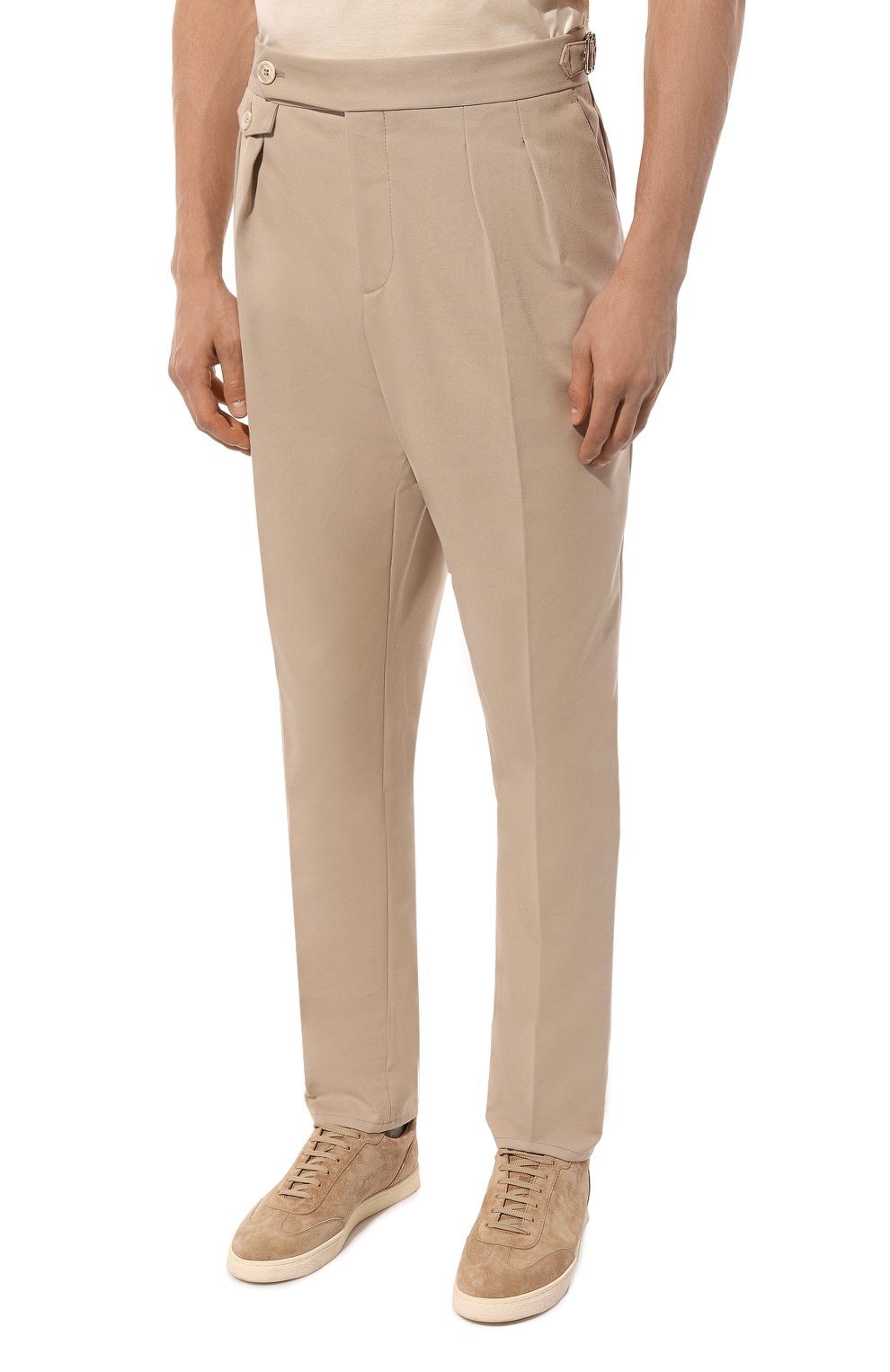 Брюки из хлопка и шерсти BRUNELLO CUCINELLI, арт. ME262M5030, фото 3