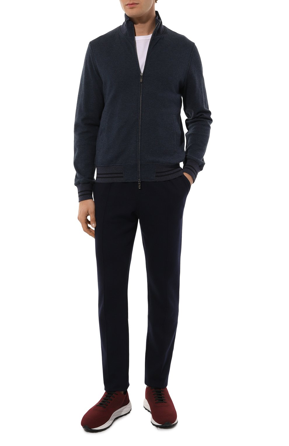 Брюки из хлопка и кашемира CAPOBIANCO, арт. 17M706.LB00., фото 2