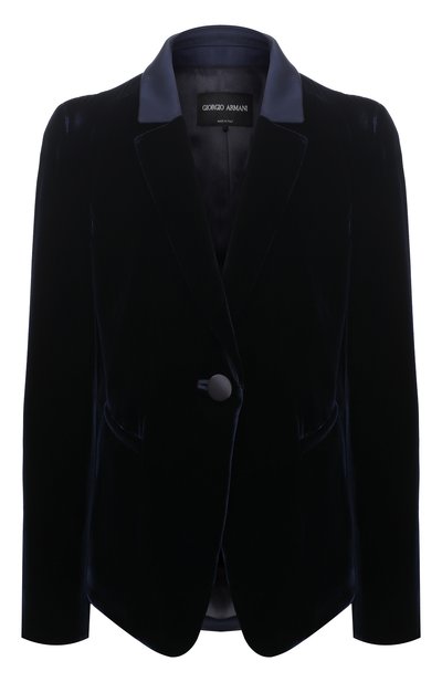 Женский жакет из хлопка и шелка GIORGIO ARMANI, арт. 0WHGG0HU/T01FD