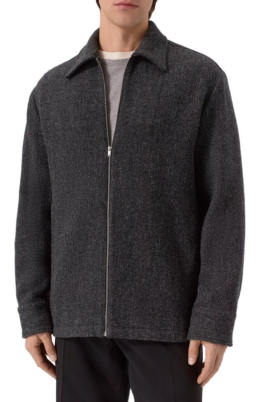 Шерстяная куртка Jil Sander J21SW0106/J40286 Серый  J21SW0106/J40286 Фото 3