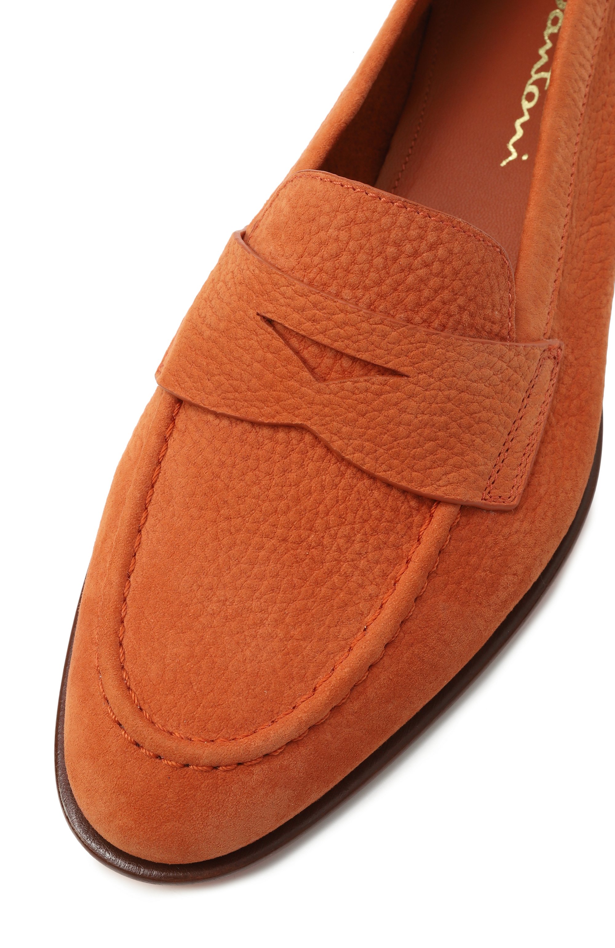 Пенни-лоферы из нубука SANTONI, арт. WUSG59962HAFSPRX, фото 7