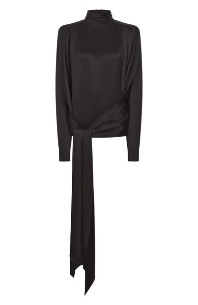 Женская шелковая блузка BALMAIN, арт. T0000000/0056