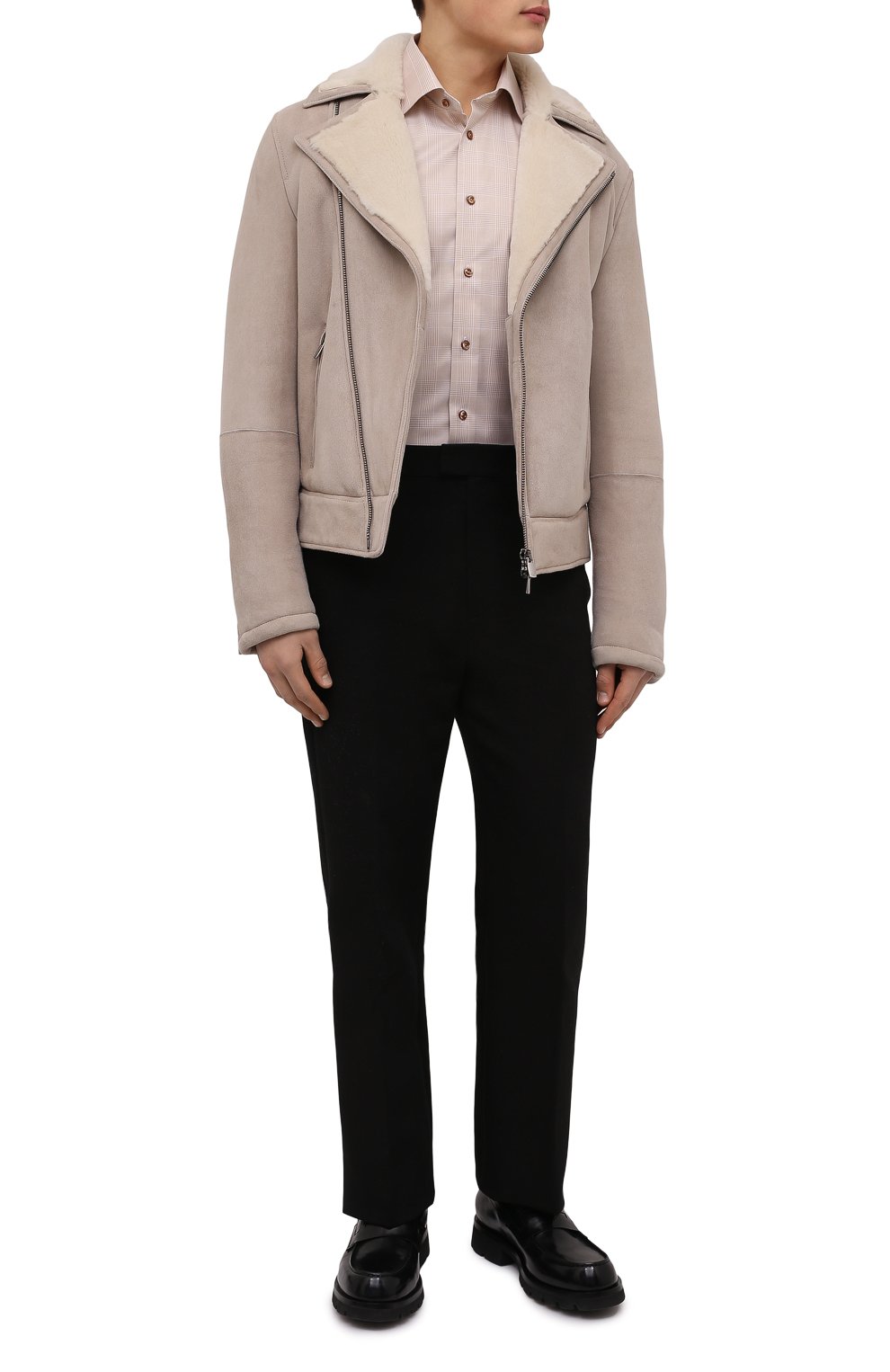 Дубленка JACOB COHEN бежевого цвета по цене 329500 руб., арт. U H 006 80 D 1214/A07, фото 2 Дубленка JACOB COHEN, арт. U H 006 80 D 1214/A07, фото 2