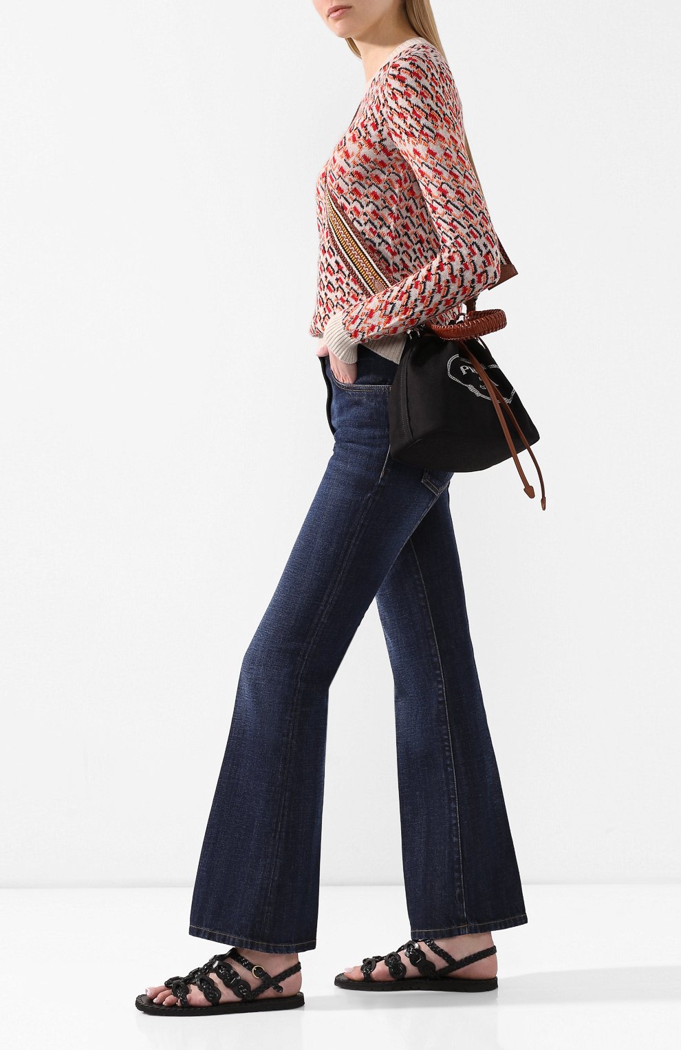 Кожаные сандалии PRADA, арт. 1X186M-27-F0002-A015, фото 2