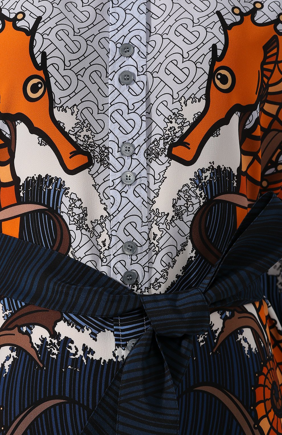 Шелковое платье BURBERRY, арт. 8024219, фото 5