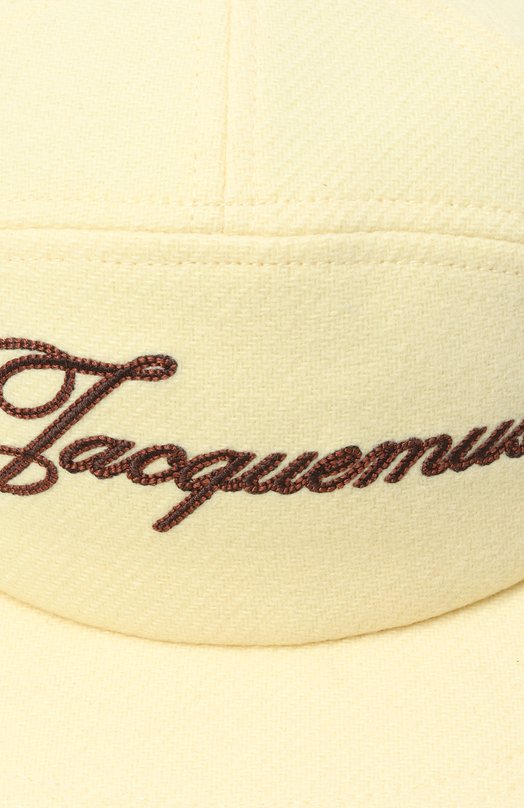 Шерстяная бейсболка Jacquemus 25HACU00790/AW00702 Жёлтый  25HACU00790/AW00702 Фото 3