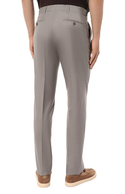 Брюки из шерсти и шелка STEFANO RICCI серого цвета по цене 122500 руб., арт. M5T22SR7T2/WK002H, фото 4 Брюки из шерсти и шелка STEFANO RICCI, арт. M5T22SR7T2/WK002H, фото 4