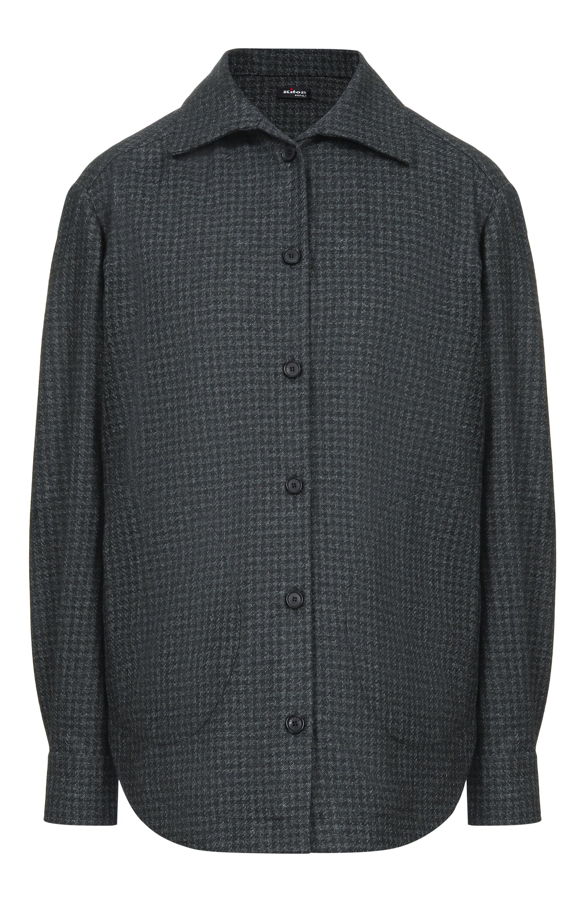 Рубашка из шерсти и хлопка KITON, арт. D50429K0154I, фото 1