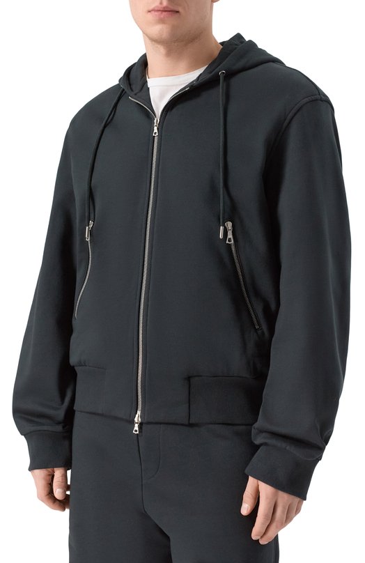 Хлопковая толстовка Dries Van Noten 021138/3611 Серый  021138/3611 Фото 3