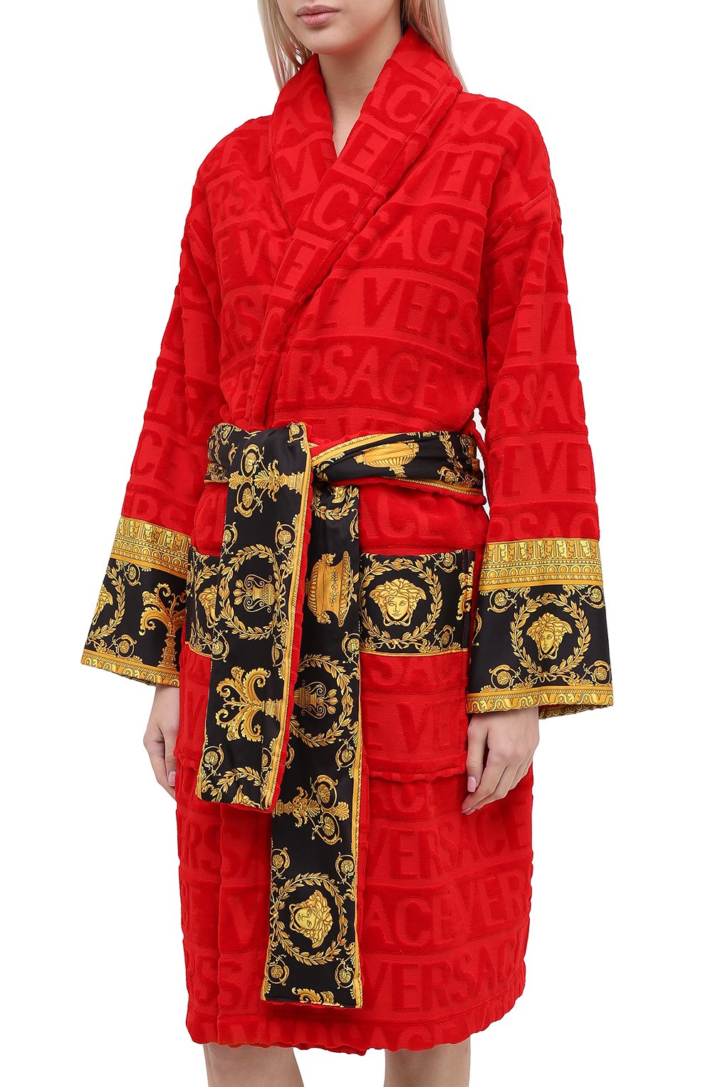 Хлопковый халат VERSACE, арт. ZACJ00008/ZC0SP052, фото 3