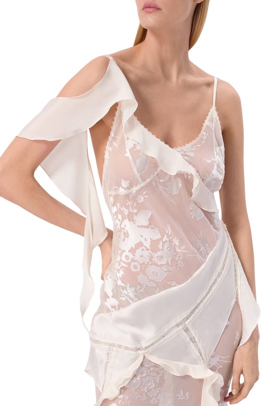 Шелковое платье Daniil Antsiferov DA_3115W Белый  DA_3115W Фото 4