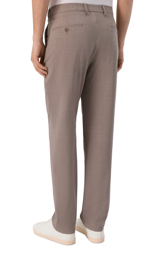 Шерстяные брюки Marco Pescarolo VENT0/5320 Бежевый  VENT0/5320 Фото 4