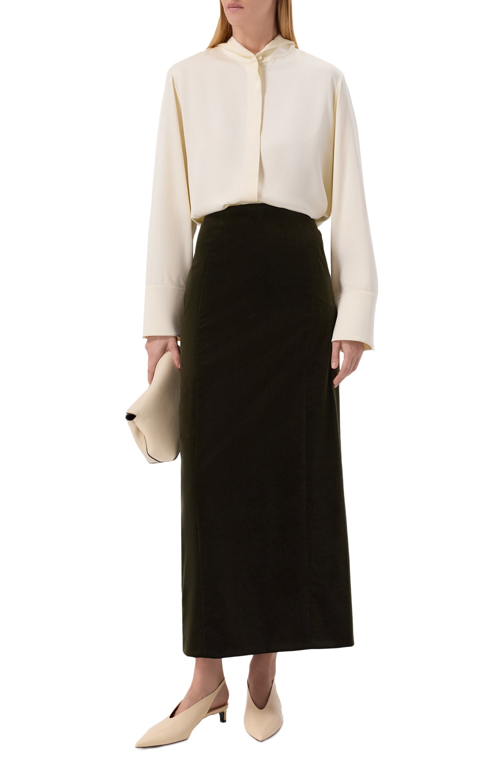 Хлопковая юбка JIL SANDER, арт. J02MA0396/J45370, фото 2