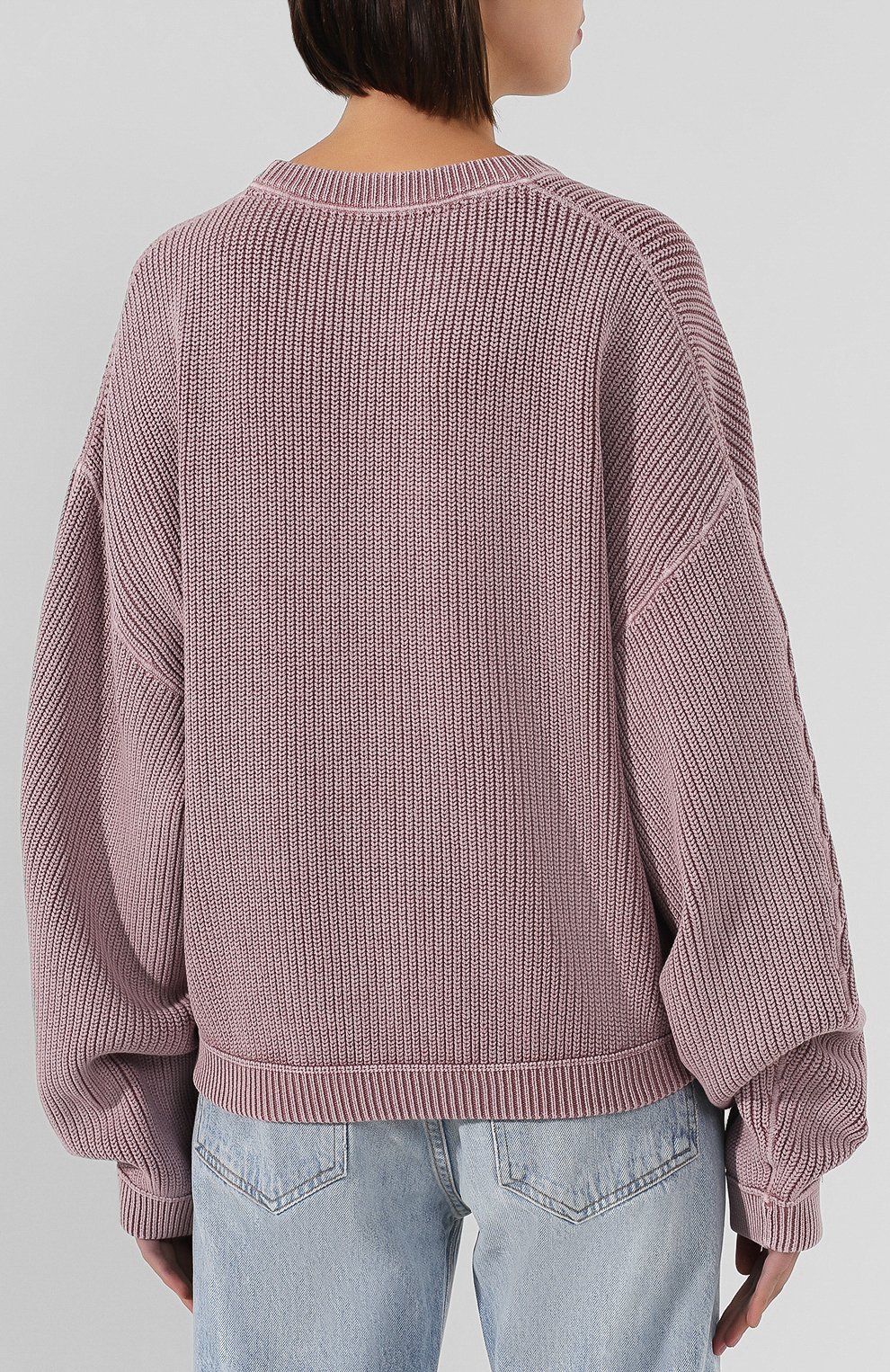 Хлопковый пуловер ALEXANDERWANG.T розового цвета по цене 29600 руб., арт. 4KC2191078, фото 4 Хлопковый пуловер ALEXANDERWANG.T, арт. 4KC2191078, фото 4