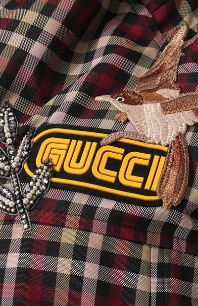 Пальто с капюшоном и декоративной отделкой GUCCI, арт. 523865/ZLK80, фото 5