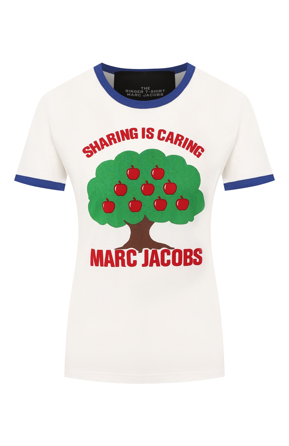 Хлопковая футболка MARC JACOBS (THE) синего цвета по цене 9560 руб., арт. M4008410, фото 1 Хлопковая футболка MARC JACOBS (THE), арт. M4008410, фото 1