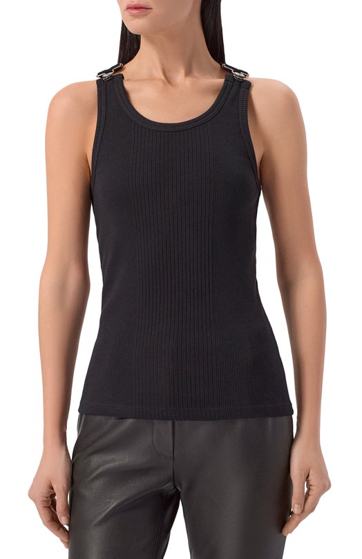 Хлопковый топ Jean Paul Gaultier 25/03-U-T0380/J014 Чёрный  25/03-U-T0380/J014 Фото 3