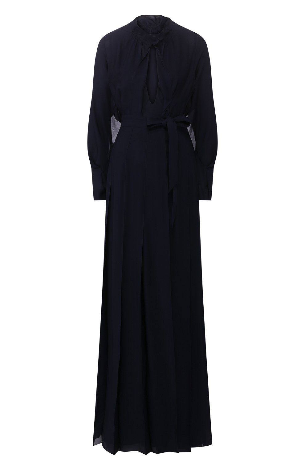 Шелковое платье ROLAND MOURET синего цвета по цене 195000 руб., арт. SS20/S0944/F5073, фото 1 Шелковое платье ROLAND MOURET, арт. SS20/S0944/F5073, фото 1