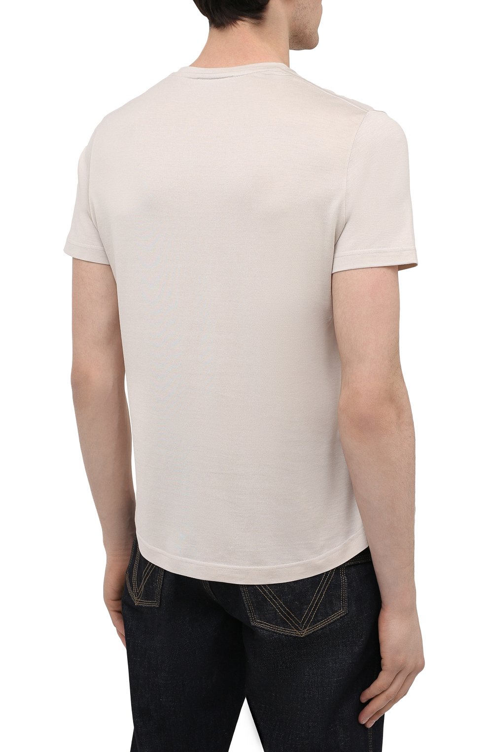 Футболка из шелка и хлопка LORO PIANA, арт. FAF6128, фото 4