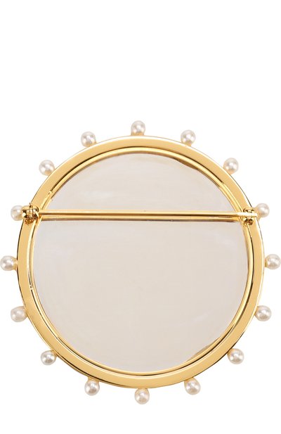 Брошь с отделкой из жемчужин RALPH LAUREN золотого цвета по цене 51150 руб., арт. 434681792, фото 3 Брошь с отделкой из жемчужин RALPH LAUREN, арт. 434681792, фото 3