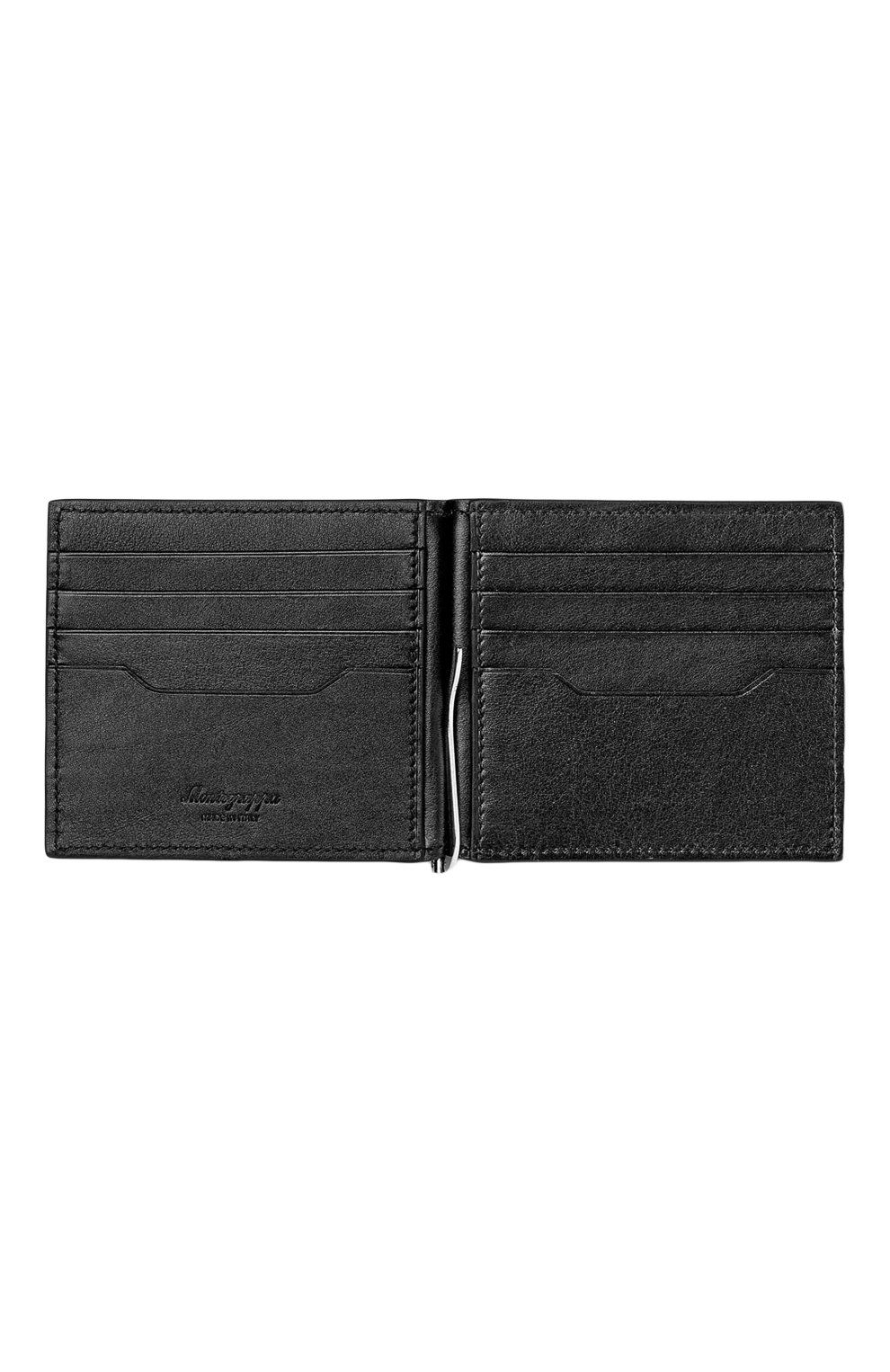 Кожаный зажим для купюр MONTEGRAPPA черного цвета по цене 40250 руб., арт. IC00WA02, фото 2 Кожаный зажим для купюр MONTEGRAPPA, арт. IC00WA02, фото 2