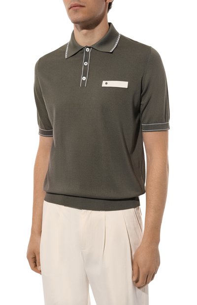 Поло из хлопка и шелка ZILLI, арт. KBP002M0144VMB000, фото 3