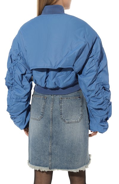 Бомбер RED SEPTEMBER голубого цвета по цене 62990 руб., арт. RSFW23-W15, фото 4 Бомбер RED SEPTEMBER, арт. RSFW23-W15, фото 4