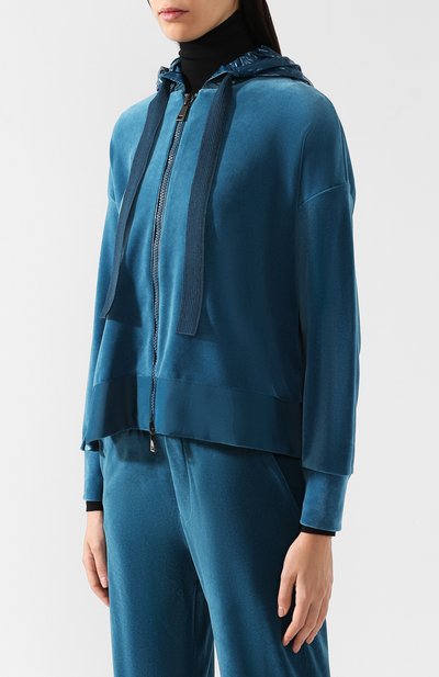 Кардиган на молнии с капюшоном MONCLER, арт. D2-093-84518-00-809BZ, фото 3