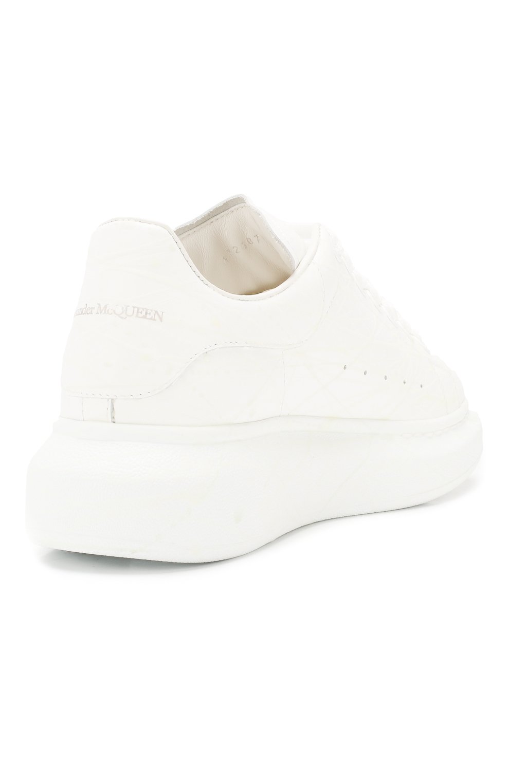 Кожаные кеды ALEXANDER MCQUEEN белого цвета по цене 67850 руб., арт. 612687/WHXM4, фото 4 Кожаные кеды ALEXANDER MCQUEEN, арт. 612687/WHXM4, фото 4