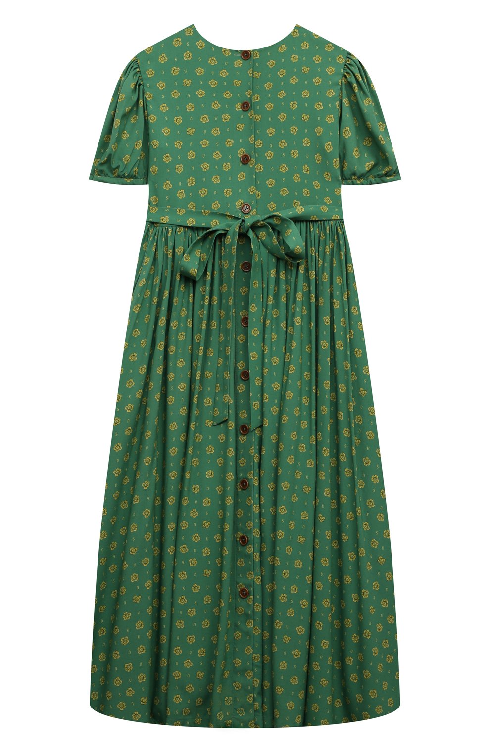 Платье из вискозы ULYANA SERGEENKO зеленого цвета по цене 60000 руб., арт. ABM010KD23P (0089Б23), фото 2 Платье из вискозы ULYANA SERGEENKO, арт. ABM010KD23P (0089Б23), фото 2