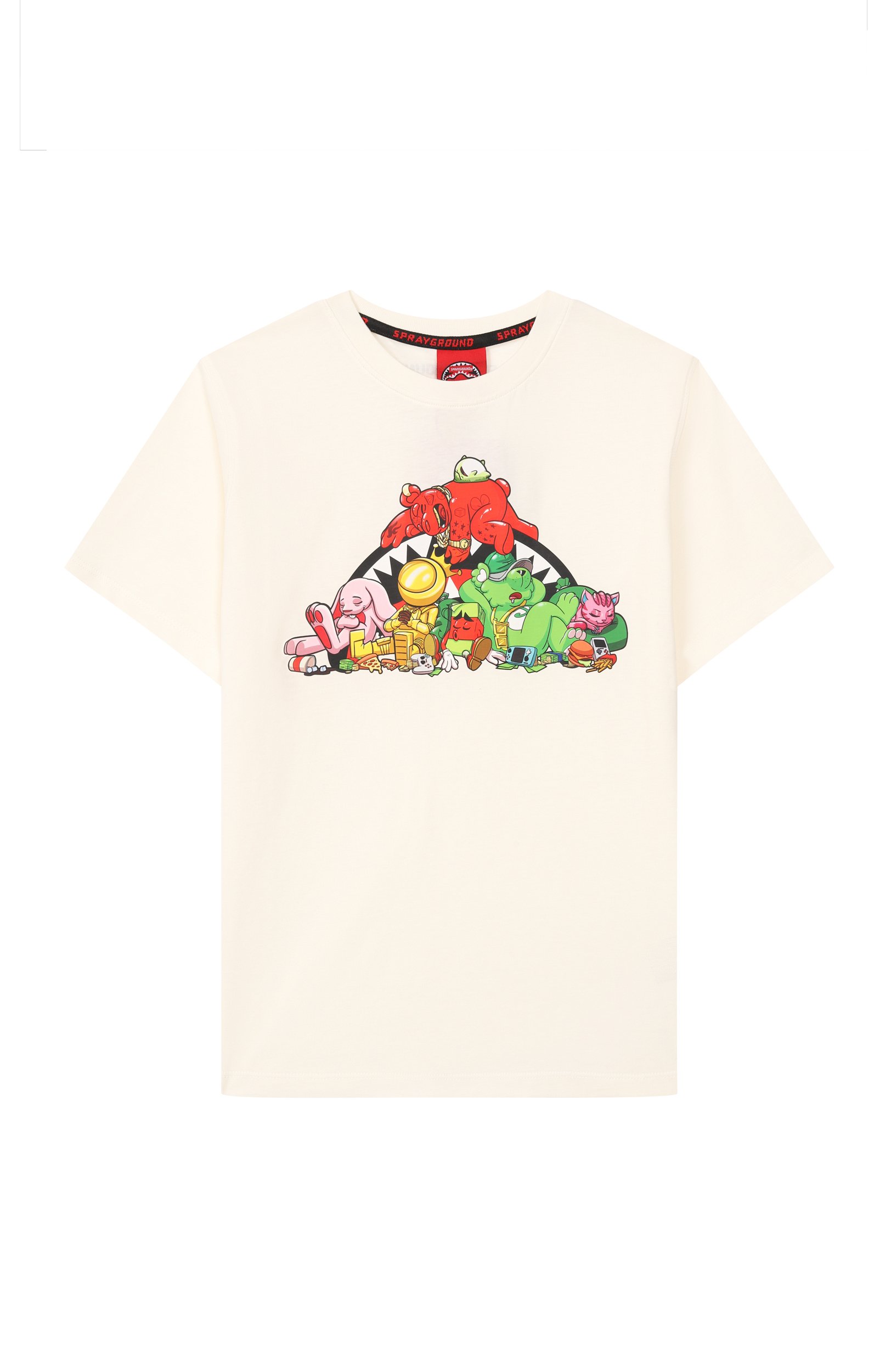Хлопковая футболка SPRAYGROUND, арт. SPY1536IV0/SLEEPY SPRAY SQUAD REGULAR T-SHIRT IV0R, фото 1