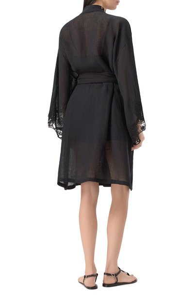 Кимоно изо льна и вискозы MAURIZIO, арт. W07112179, фото 4