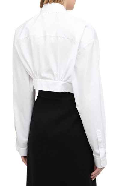 Хлопковая блузка MIU MIU, арт. MK1509-1YDM-F0009, фото 4