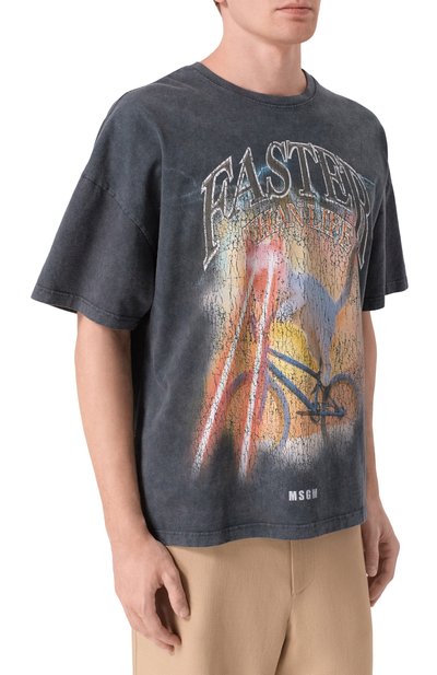 Хлопковая футболка MSGM, арт. 4040MM110SE/267091, фото 3