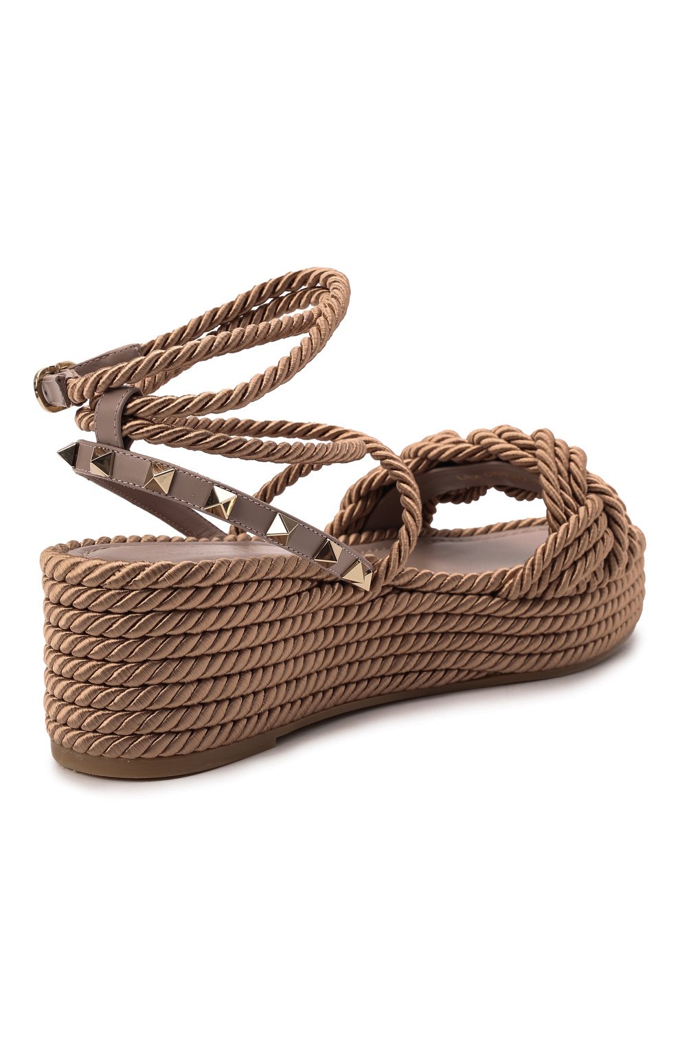 Текстильные босоножки rockstud torchon VALENTINO, арт. XW2S0DN0/BAE, фото 5