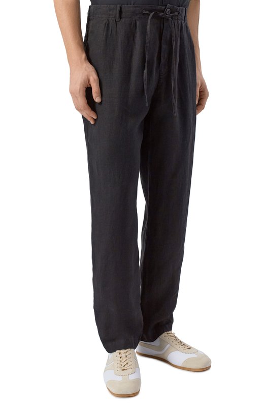 Льняные брюки Hannes Roether PA21PER.602 Чёрный  PA21PER.602 Фото 3