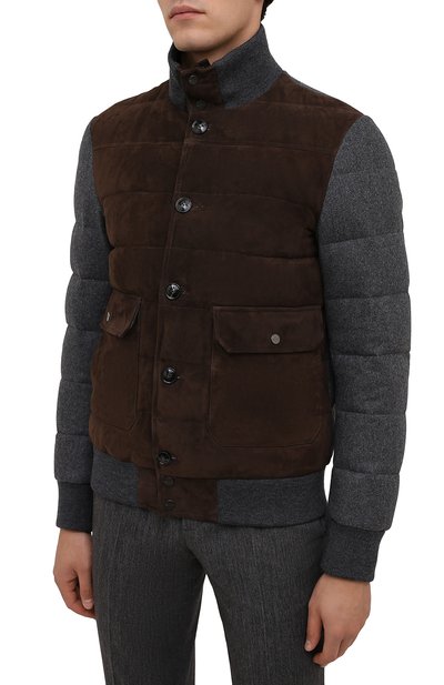 Комбинированный бомбер KITON, арт. UW1061MV0247A, фото 3