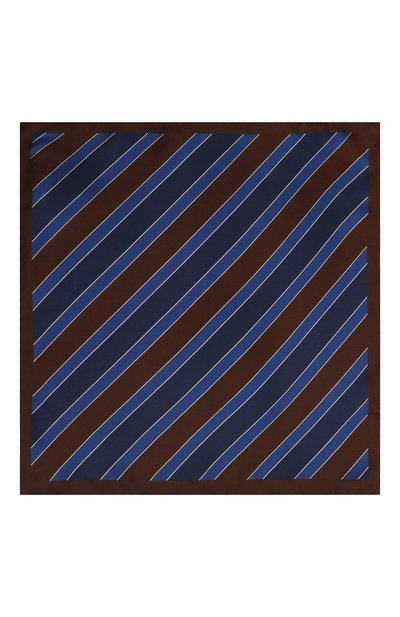 Шелковый платок ALTEA темно-синего цвета по цене 5915 руб., арт. 2268402, фото 3 Шелковый платок ALTEA, арт. 2268402, фото 3