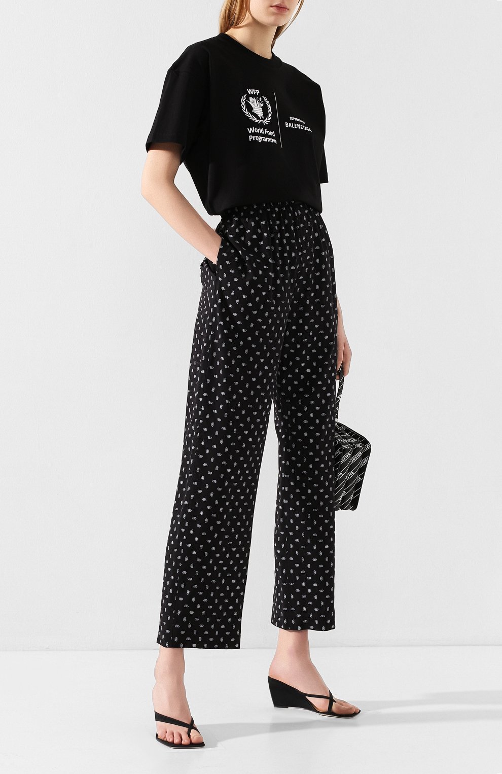 Шелковые брюки BALENCIAGA, арт. 595222/TFLD2, фото 2