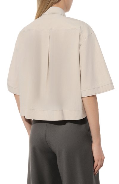 Хлопковая рубашка BRUNELLO CUCINELLI, арт. ML949B1348, фото 4