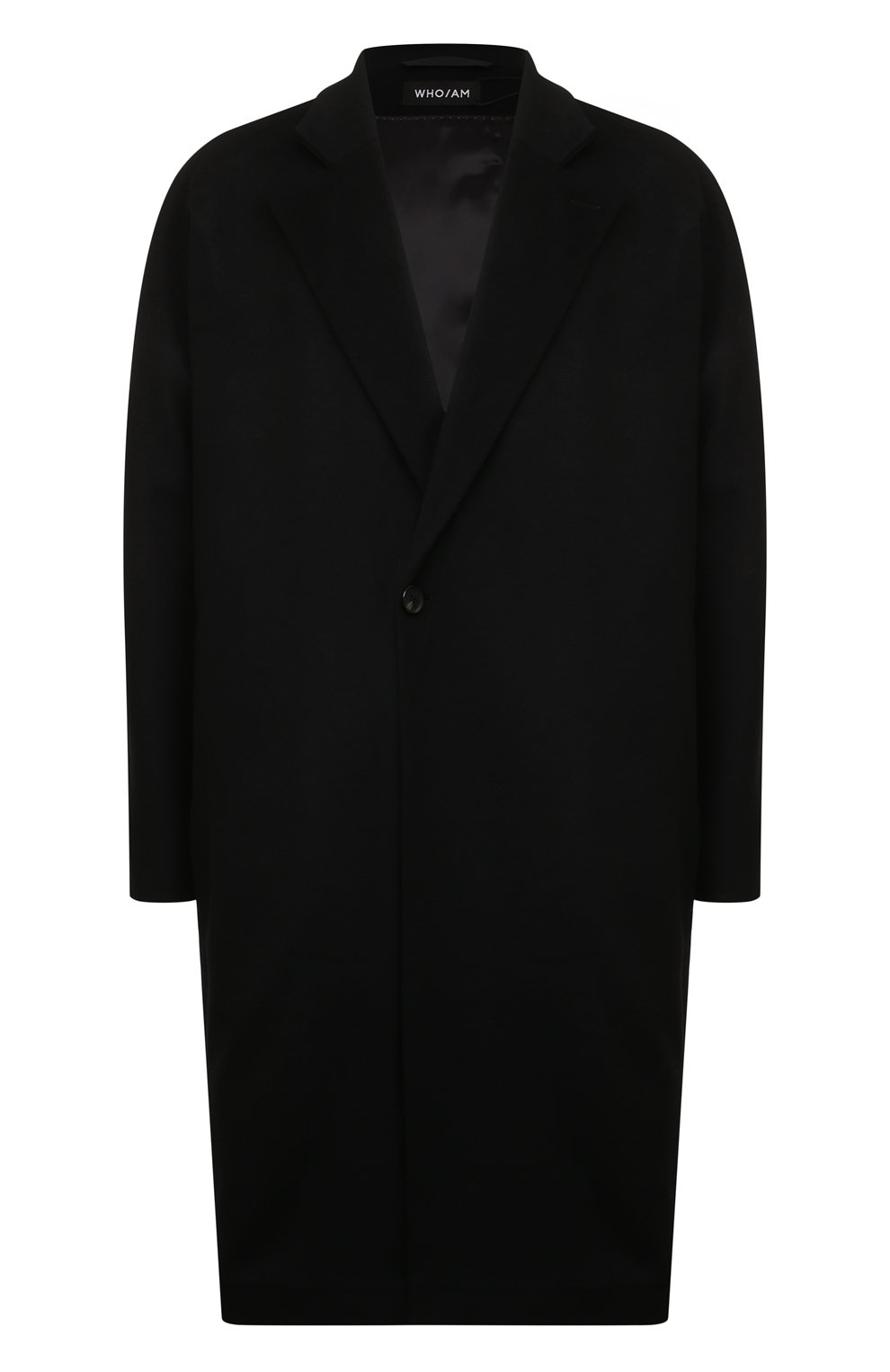 Шерстяное пальто WHO_AM, арт. MO1.100008-SV229-BLK, фото 1