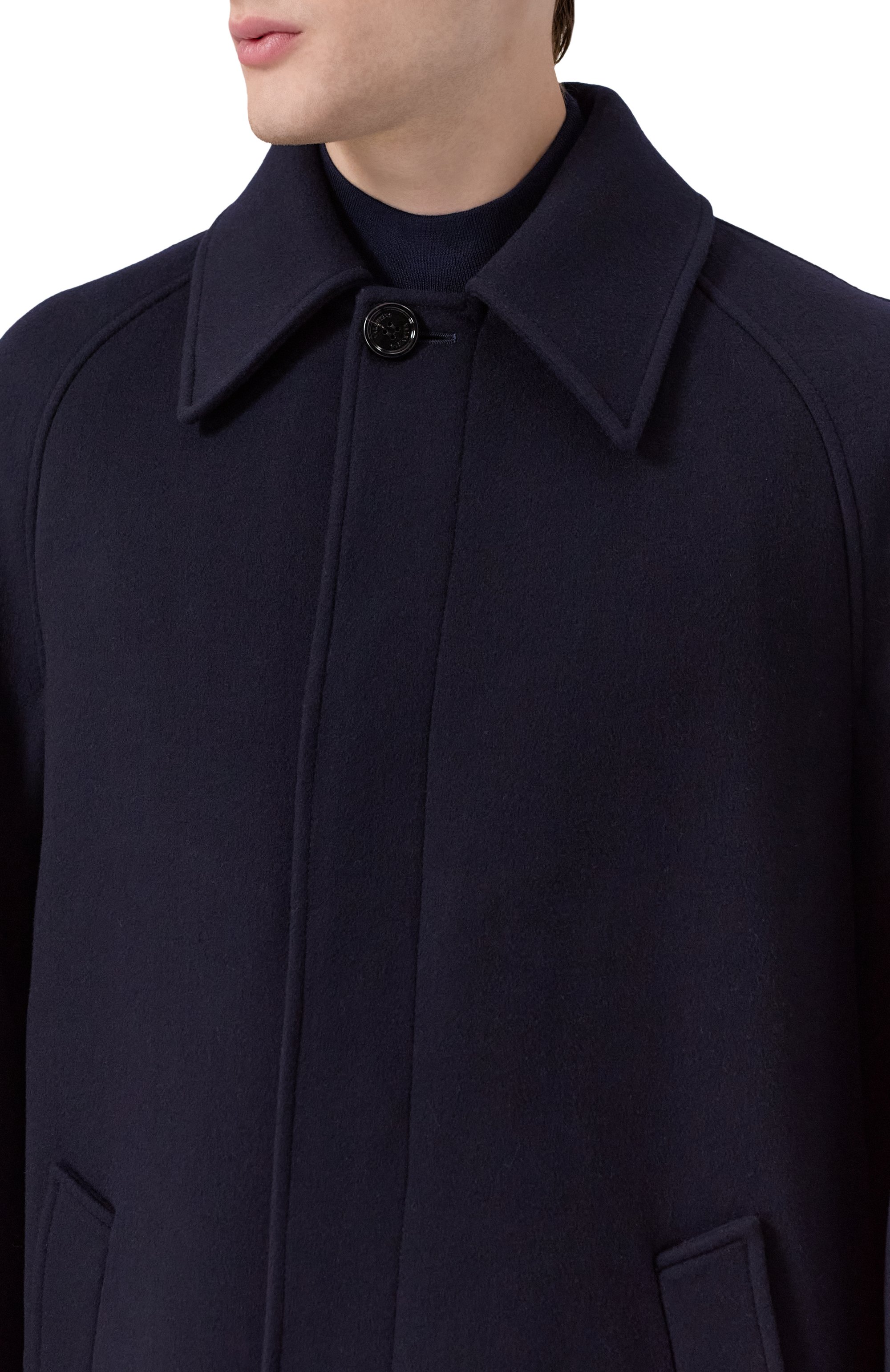 Пальто из шерсти и кашемира VALENTINO темно-синего цвета по цене 570000 руб., арт. 7V3CAK00/2KA, фото 5 Пальто из шерсти и кашемира VALENTINO, арт. 7V3CAK00/2KA, фото 5