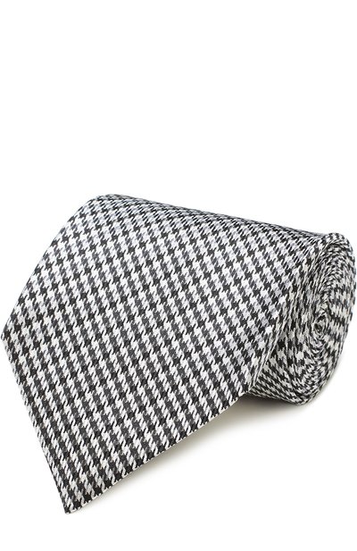 Мужской шелковый галстук с узором houndstooth TOM FORD, арт. 9TF301TF