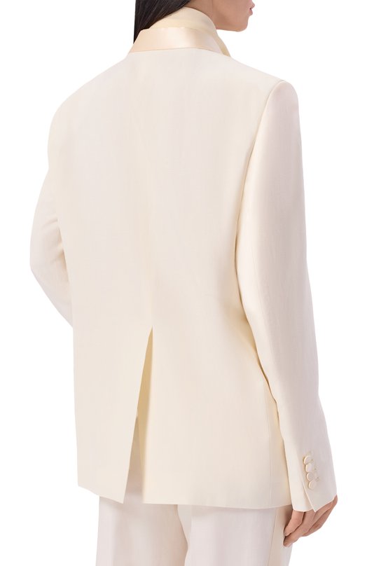 Жакет из вискозы и льна Armarium ARMFWB015/V016 Кремовый  ARMFWB015/V016 Фото 4