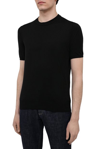 Хлопковый джемпер FIORONI черного цвета по цене 41300 руб., арт. MK20260A2, фото 3 Хлопковый джемпер FIORONI, арт. MK20260A2, фото 3