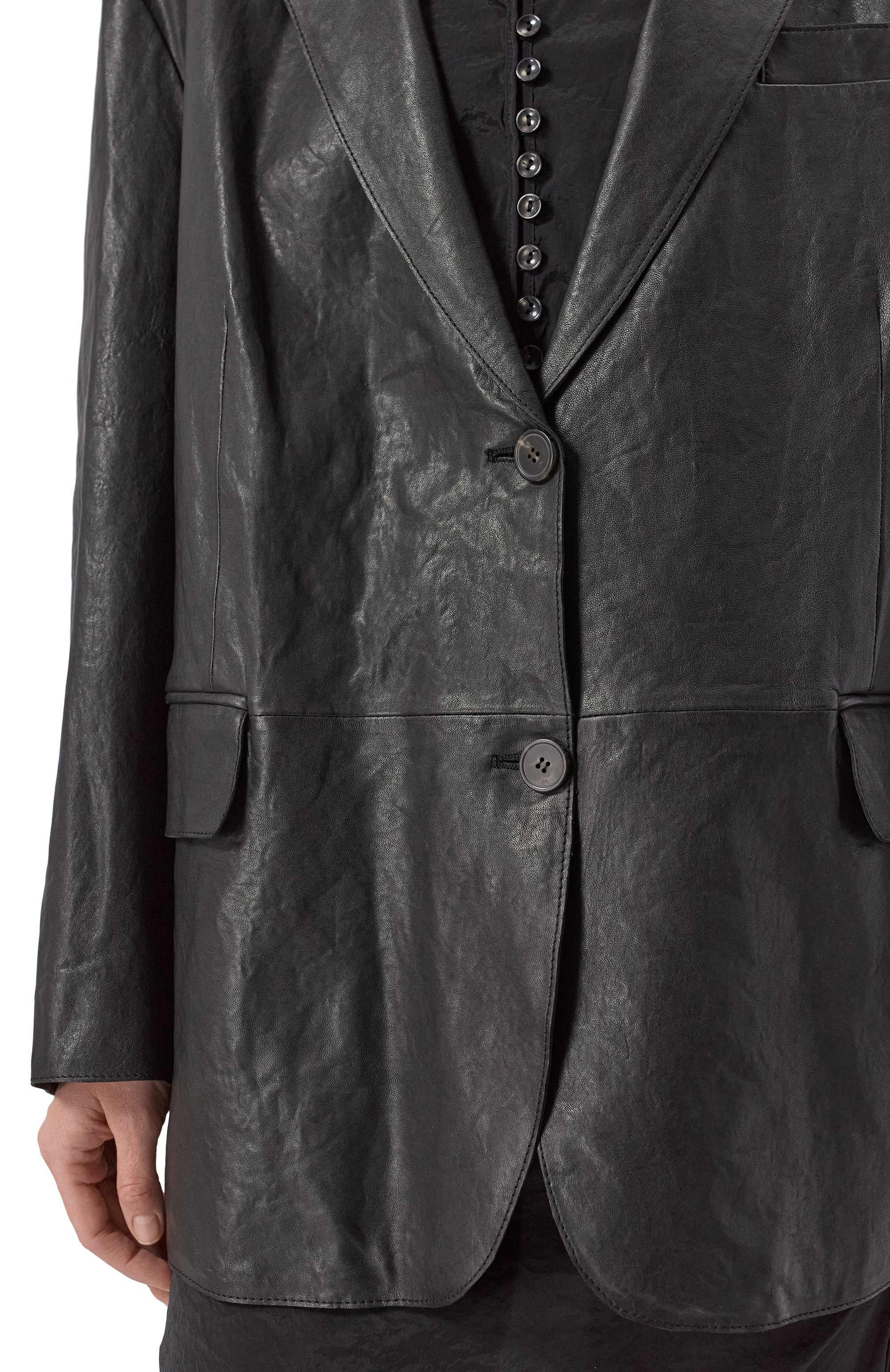 Кожаный жакет WEEKEND MAX MARA, арт. MARAT, фото 5