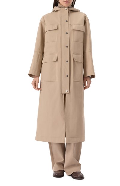 Хлопковый плащ BRUNELLO CUCINELLI, арт. MM5399821, фото 3