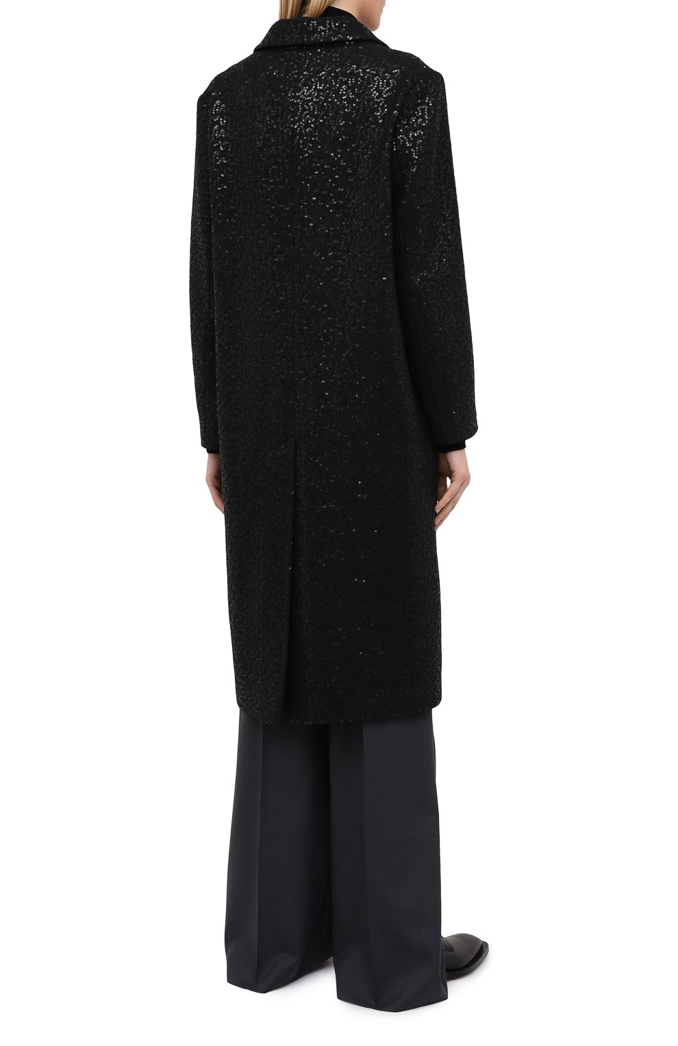 Пальто с пайетками SEVEN LAB, арт. CM20-K04/2black brilliant, фото 4