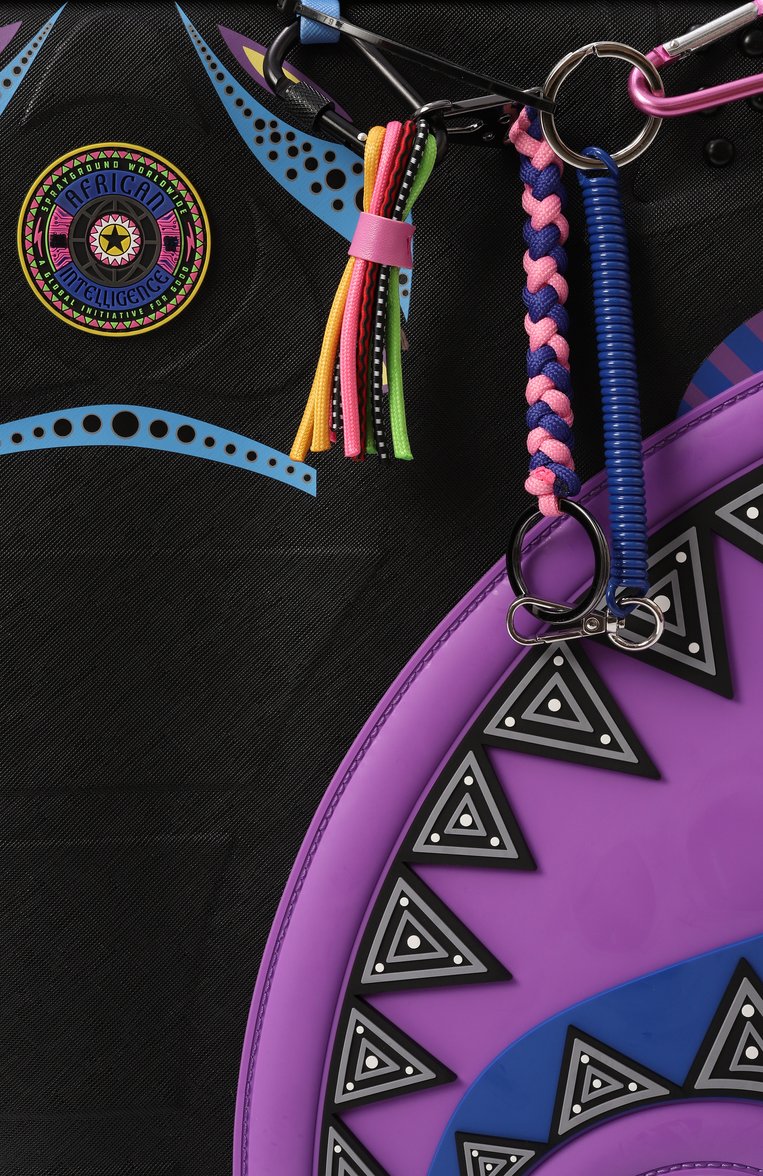 Детский чемодан SPRAYGROUND фиолетового цвета, арт. 910CL246NSZ | Фото 4 (Нос: Не проставлено; Материал: Пластик, Резина; Материал сплава: Проставлено)